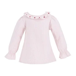 Laurel Girl Shirt in Pink Gingham