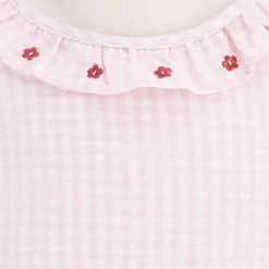 Laurel Girl Shirt in Pink Gingham