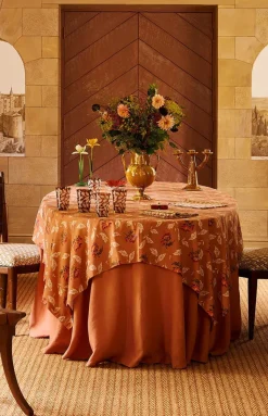 Lavinia Terracotta Tablecloth