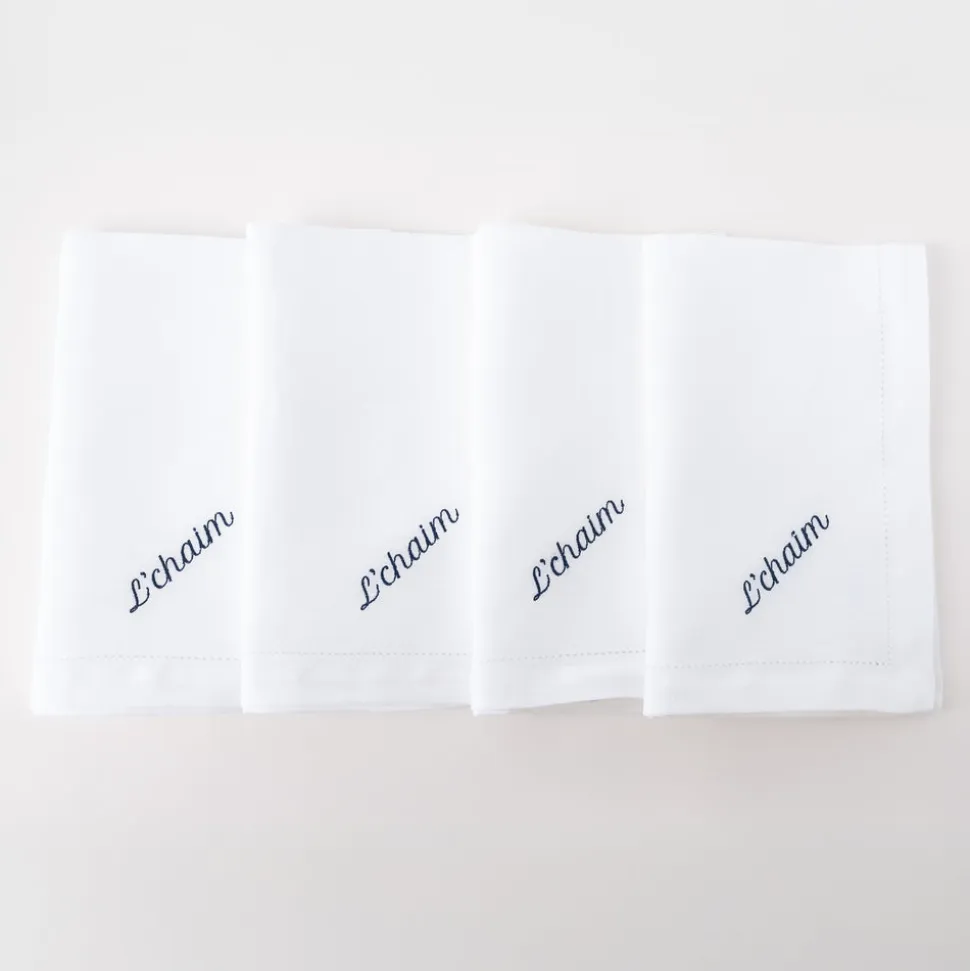 L’Chaim Dinner Napkins, Set of 12