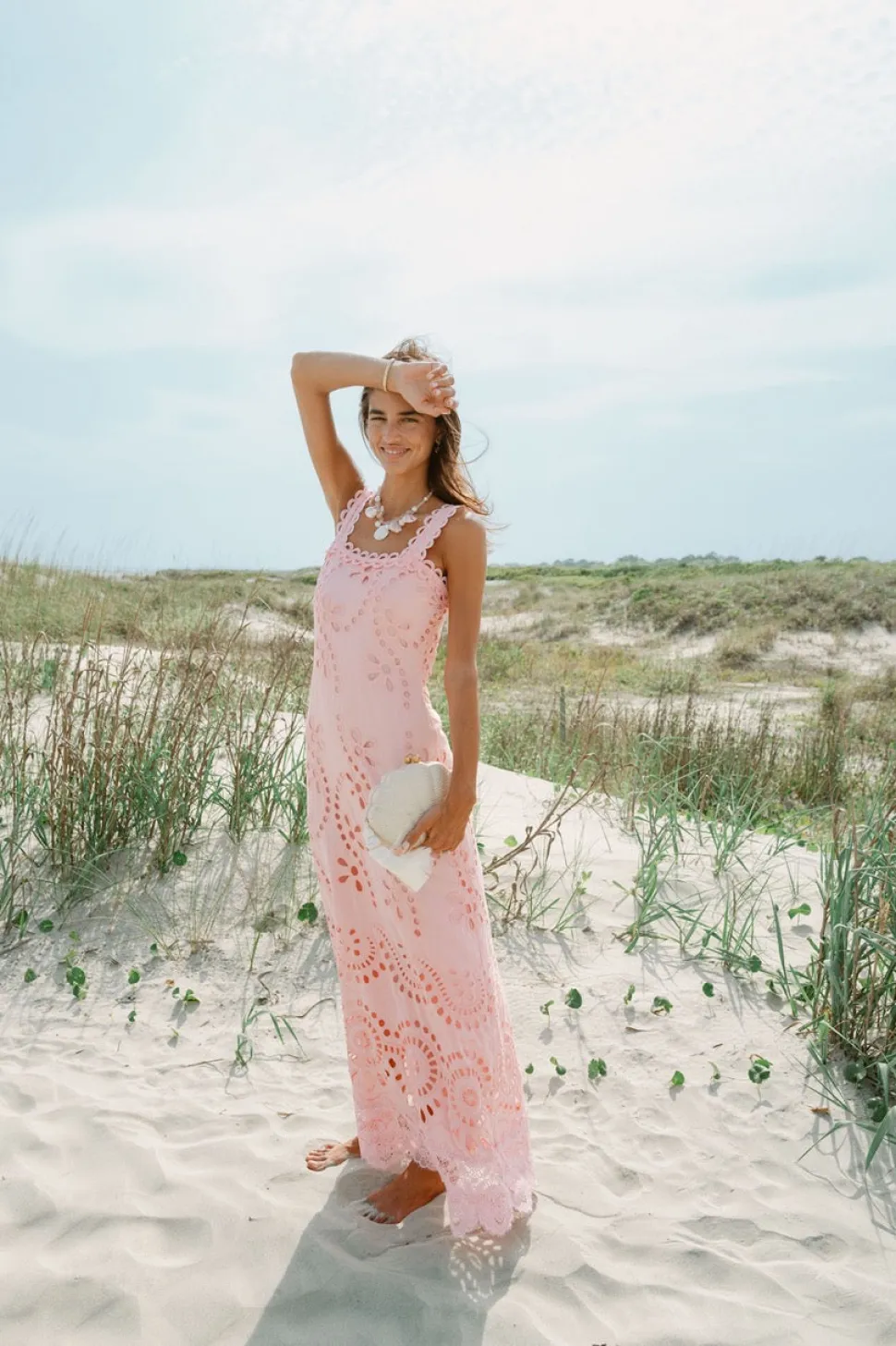 Le Bouquet Maxi Dress in Pink