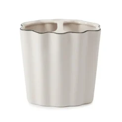 Le Marais Toothbrush Holder in White with Black Trim