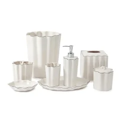 Le Marais Tray in White with Black Trim