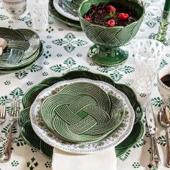 Le Panier Mystic Knot Charger/Platter in Basil