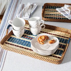 Le Panier Mystic Knot Dessert/Salad Plate in Whitewash