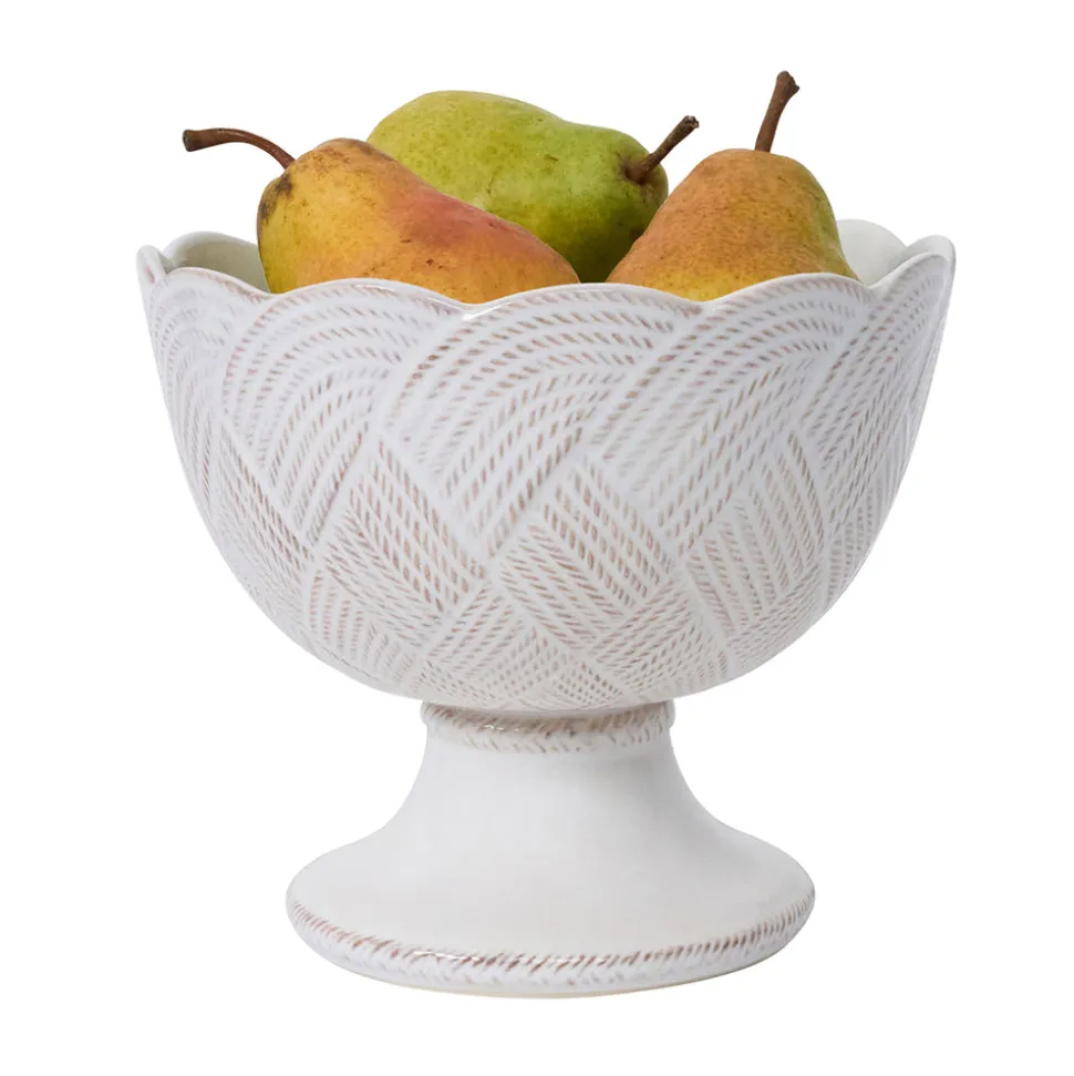 Le Panier Mystic Knot Footed Bowl in Whitewash