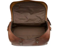 Leather Weekender Duffel Bag