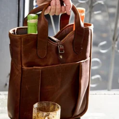 Leather Whiskey Tote