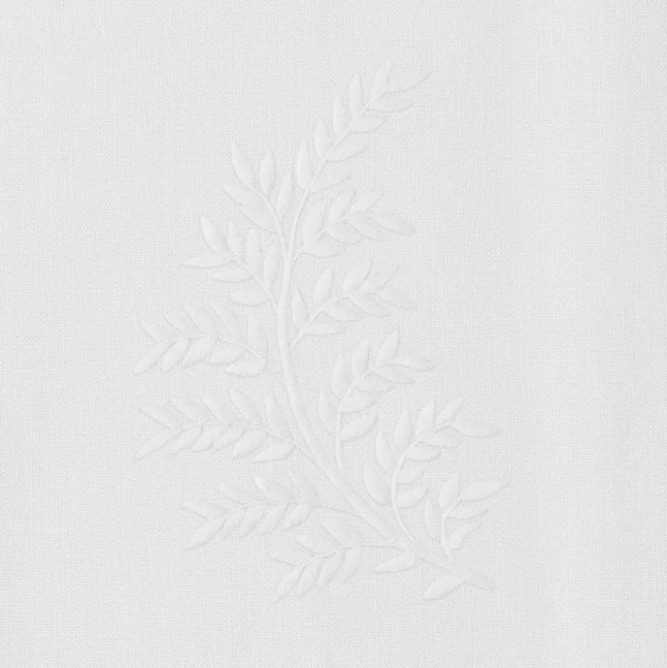 Leaves White Hand Towel