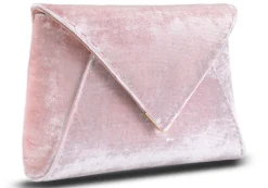 Lee Pouchet Small in Cherry Blossom Crushed Velvet