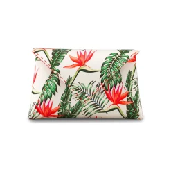 Lee Pouchet Small in Custom Birds of Paradise Satin