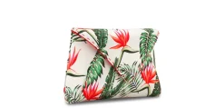 Lee Pouchet Small in Custom Birds of Paradise Satin