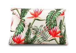 Lee Pouchet Small in Custom Birds of Paradise Satin