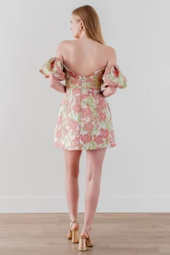 Lei Dress in Brocade Garden Party