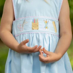 Leila Dress With Back to School Embroidery