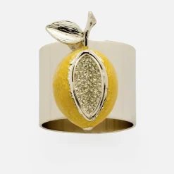 Lemon Napkin Rings, Set of Two