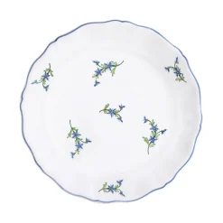 Les Bleuets Dinner Plate in Bleu Égyptien et Vert