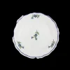 Les Bleuets Round Petite Plate in Bleu Égyptien in Vert