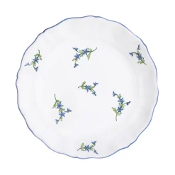 Les Bleuets Salad Plate, Bleu Égyptien et Vert