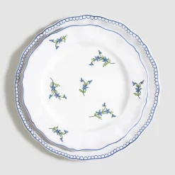 Les Bleuets Salad Plate, Bleu Égyptien et Vert