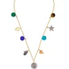 Les Charmantes Charm Necklace with 9 Charms
