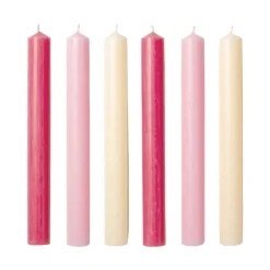 Les Dinner Candles in Pink