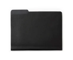 Letter Folder in Vintage Black Leather