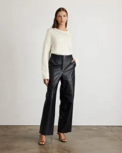 Lexia Embellished Sweater in Cream