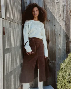 Lexia Embellished Sweater in Cream