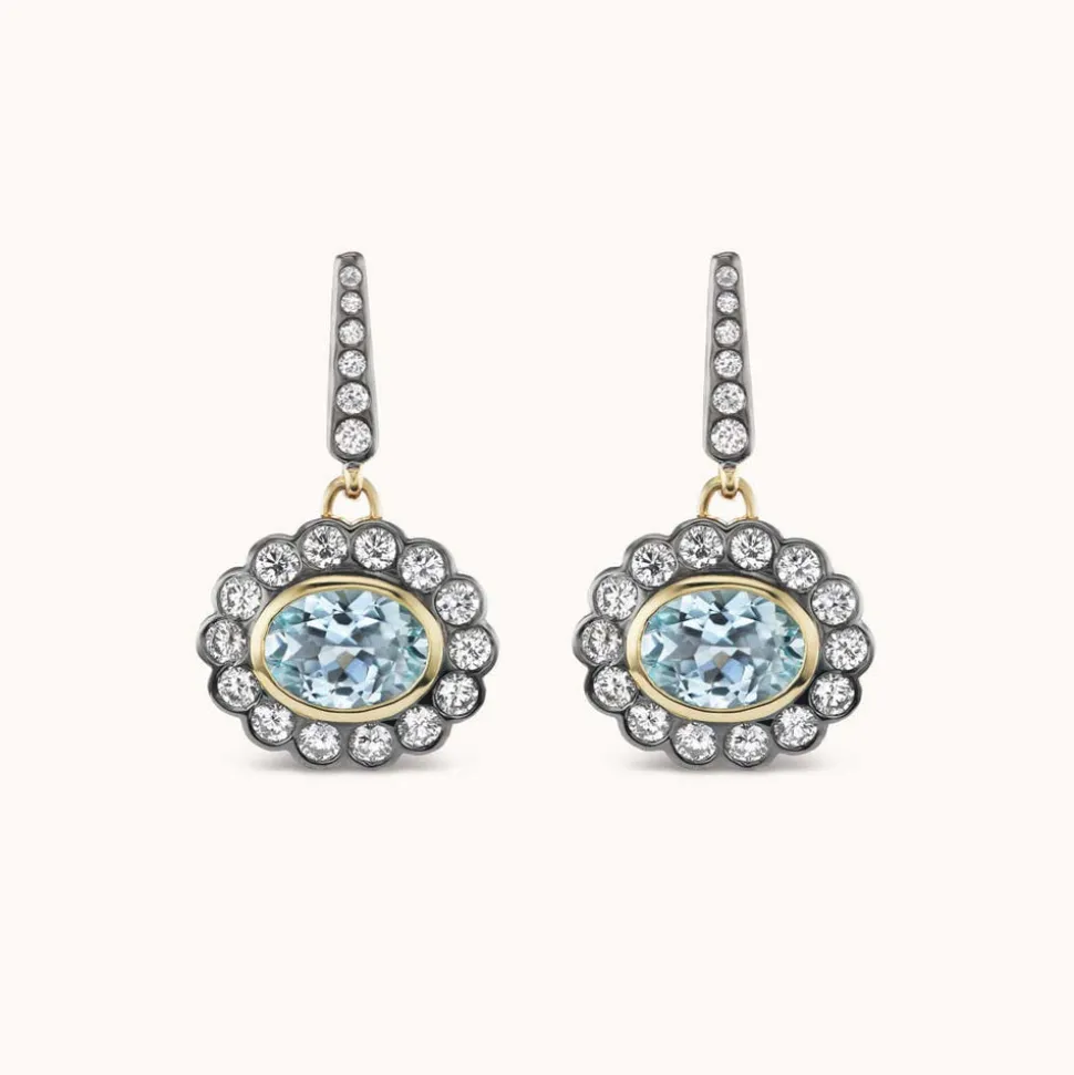 Lexie Earrings in Aquamarine