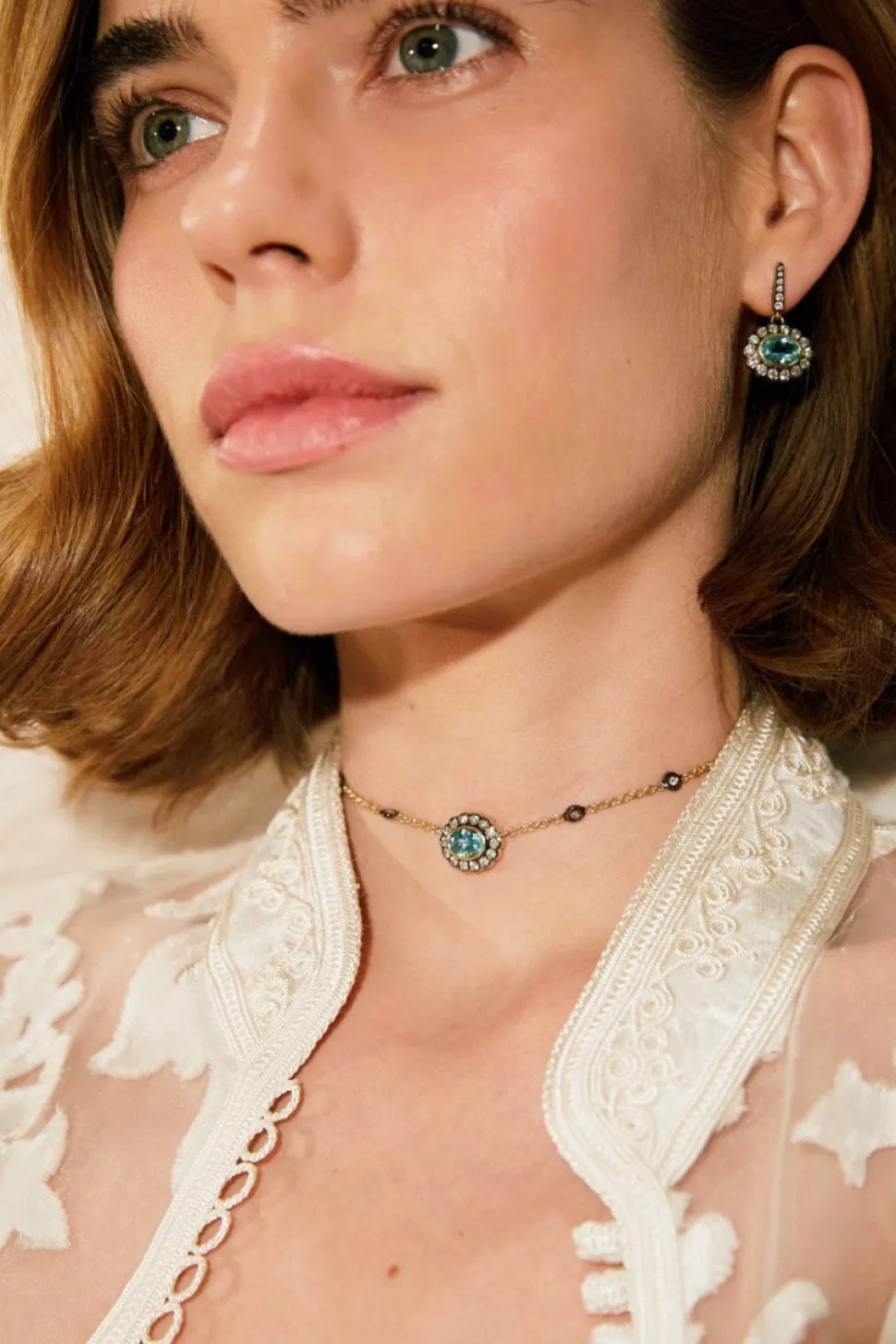 Lexie Earrings in Aquamarine