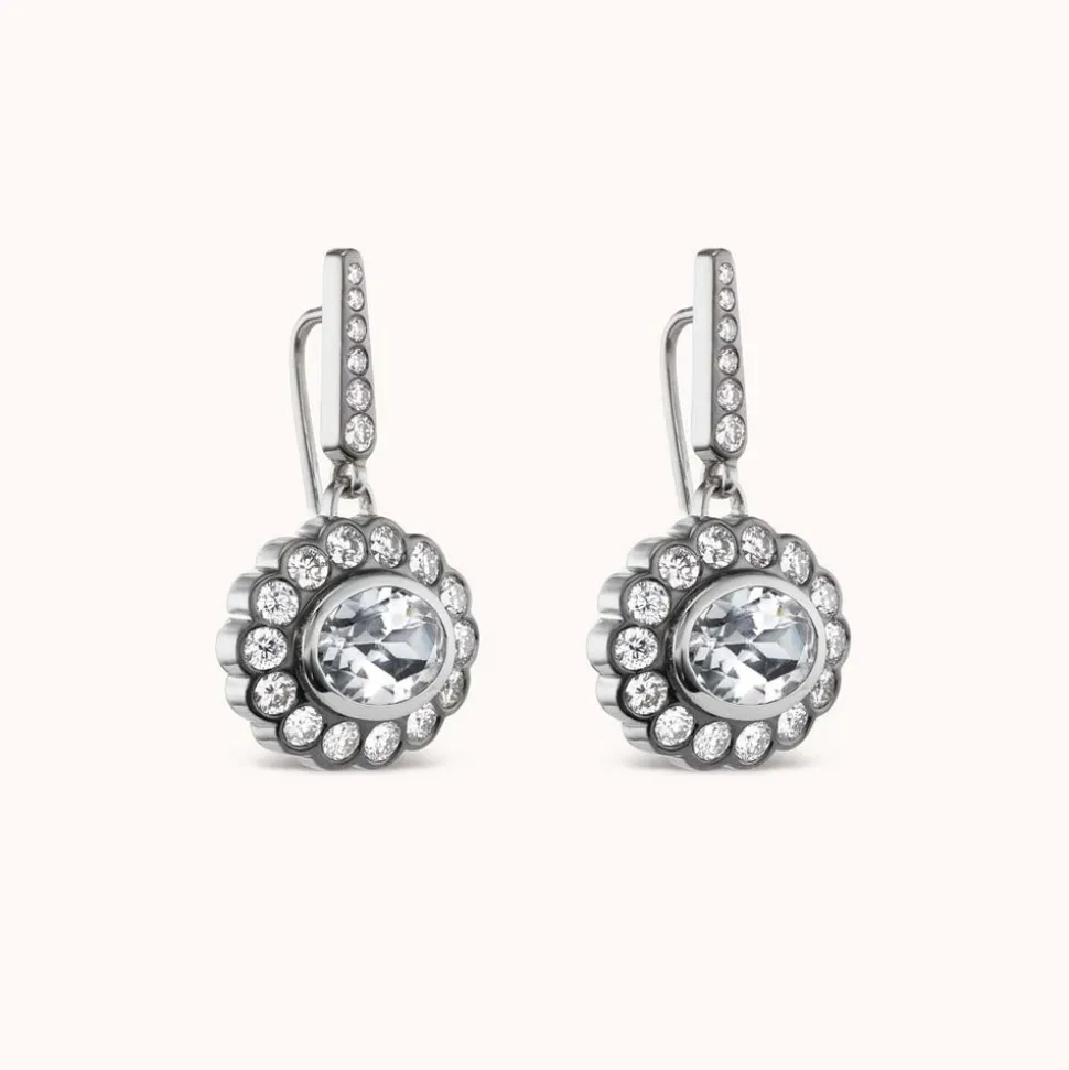 Lexie Earrings in White Topaz