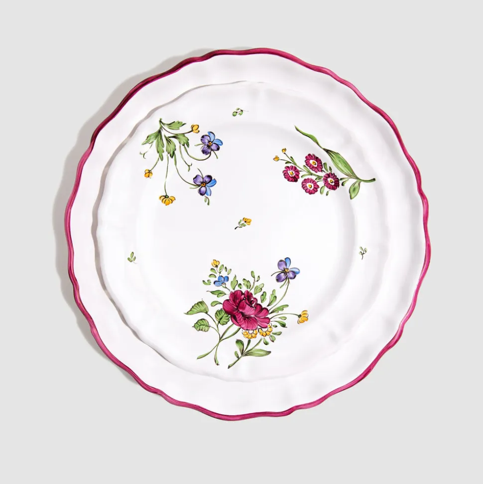 L'Horizon Dinner Plate in Framboise