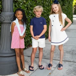 Liam Shorts in Classic White Seersucker