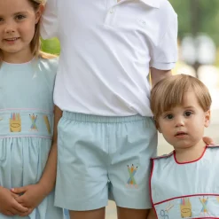 Liam Shorts with Back to School Embroidery