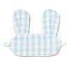 Light Blue Gingham Bunny Eye Mask