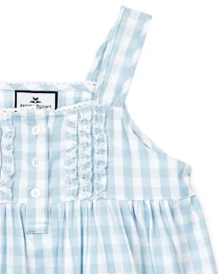 Light Blue Gingham Charlotte Nightgown
