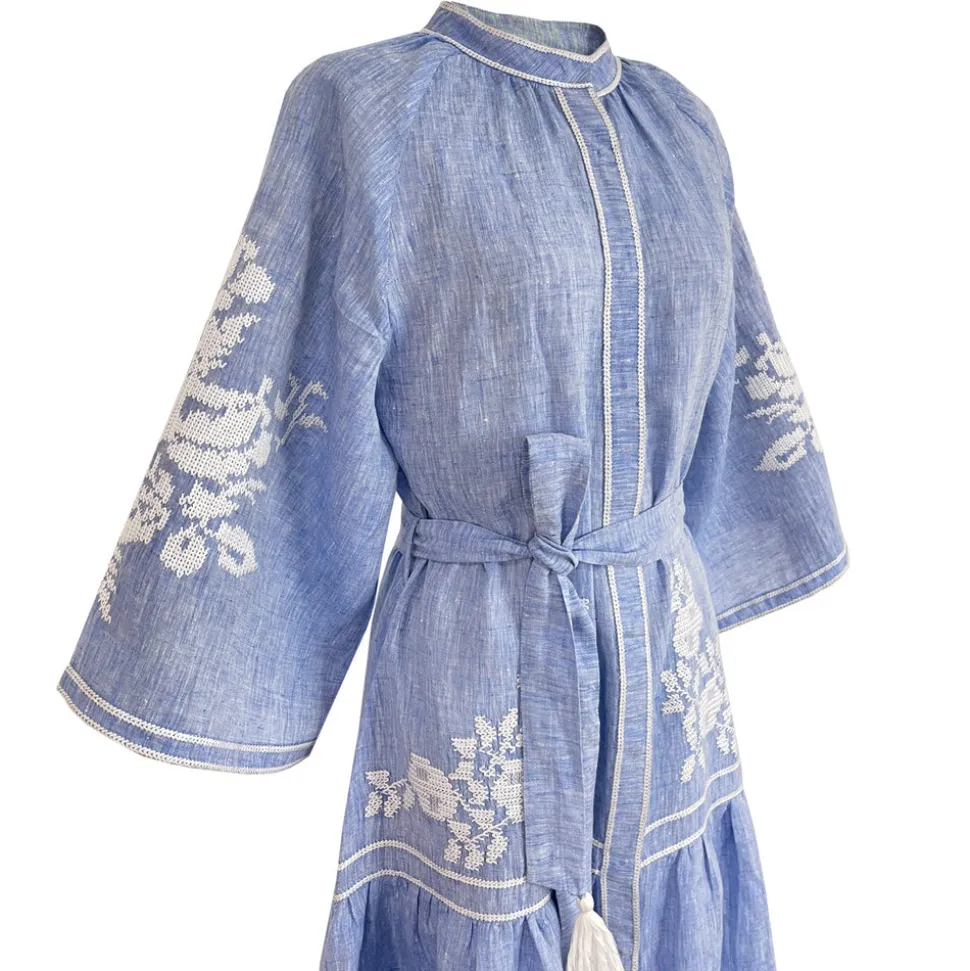 Light Denim Swan Dress