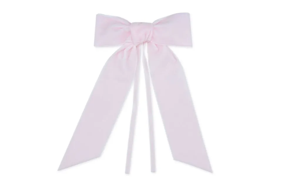 Light Pink Velvet Napkin Bows, Set of 4