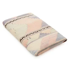 Light Shell Psychedelic Kilim Crib Sheet