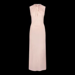 Lightweight Wool Twist Panelled Dress in Rose Quartz