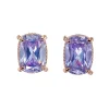 Lilac Cushion Wing Studs