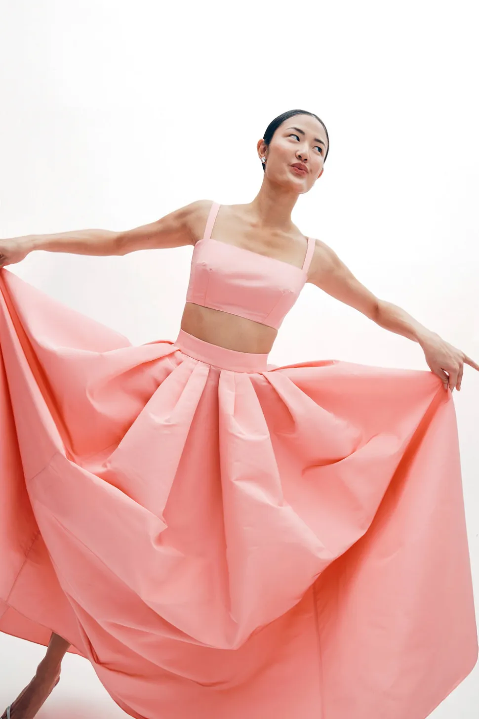Lilah Skirt in Silk Faille