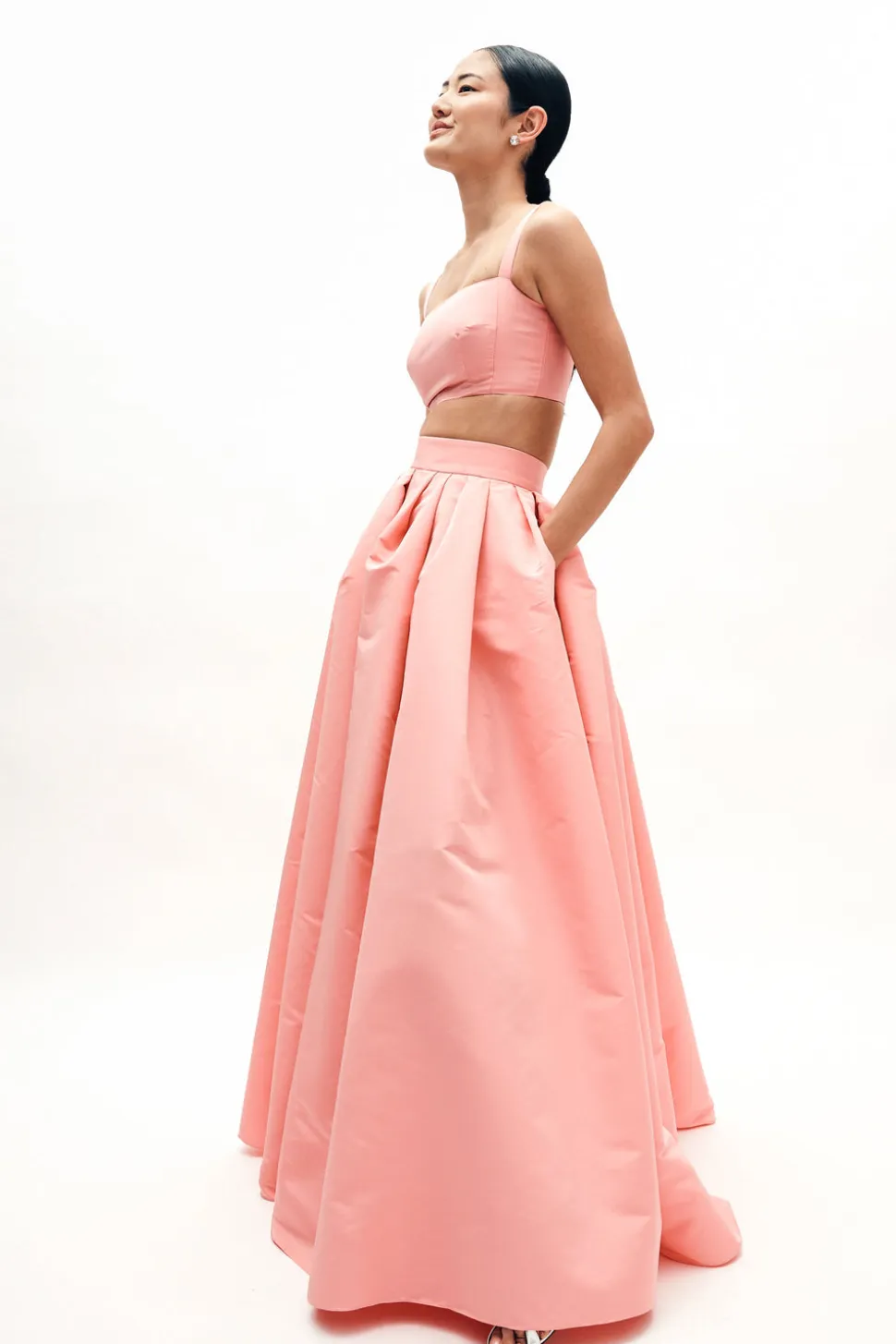 Lilah Skirt in Silk Faille