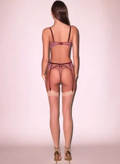 Lily Embroidery Plunge Demi Bra