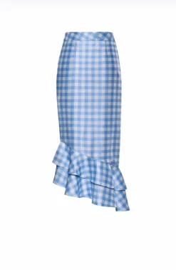 Lily Gingham Ruffle Skirt