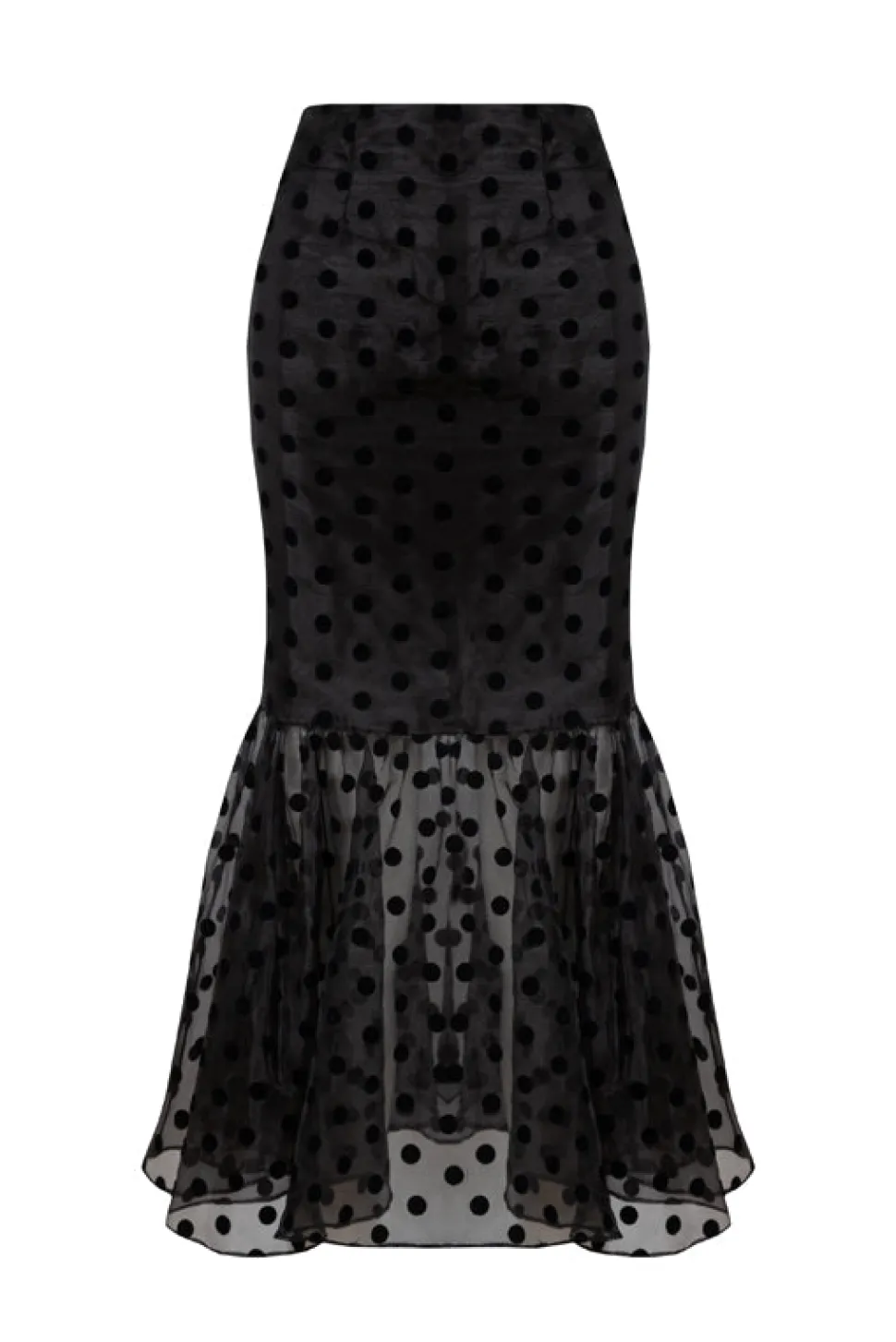 Lily Top And Skirt Set Black Polka