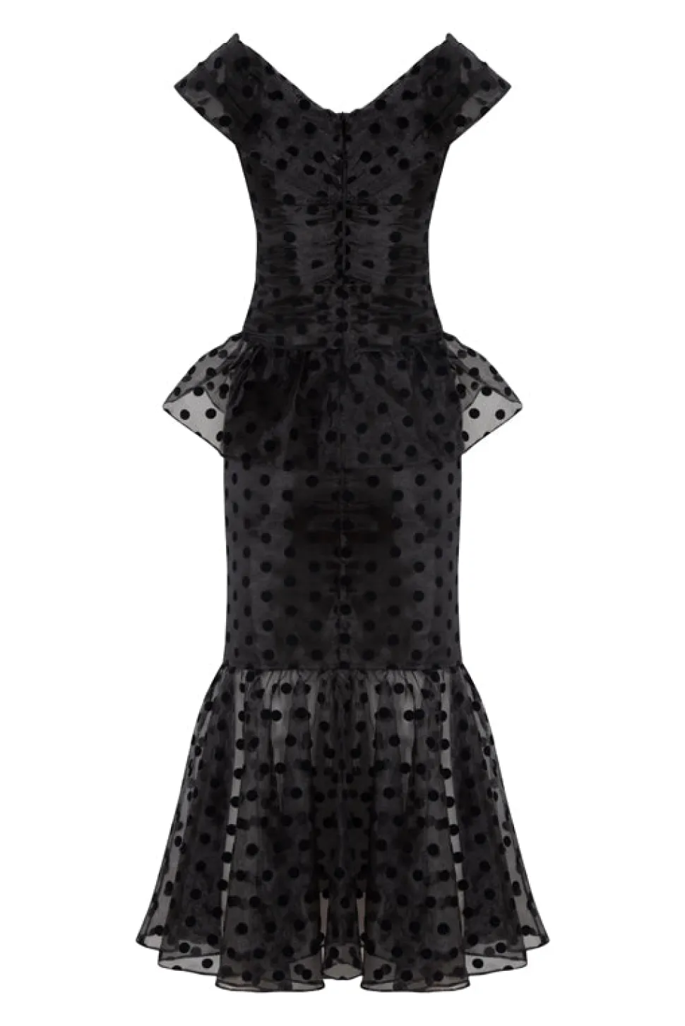 Lily Top And Skirt Set Black Polka
