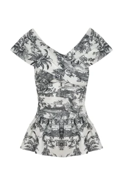 Lily Top And Skirt Set Black Toile