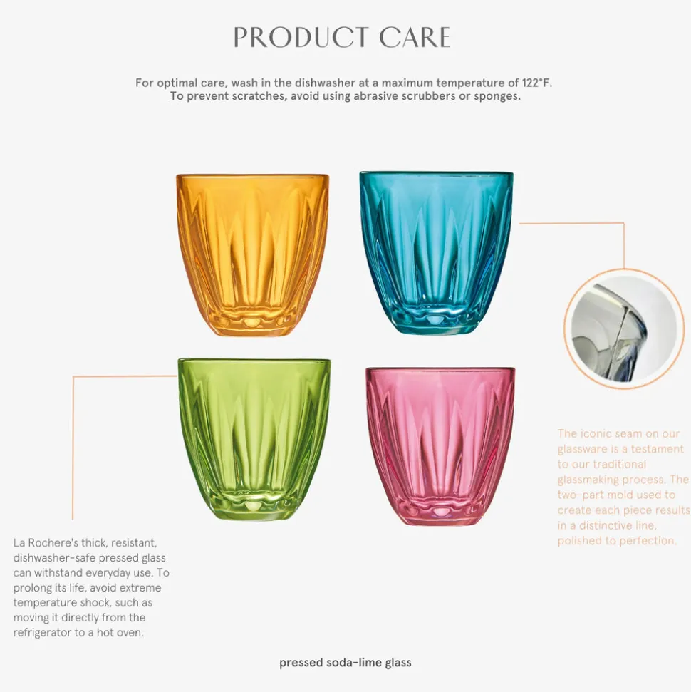 Lily Tumbler in Clear, Set of 6
